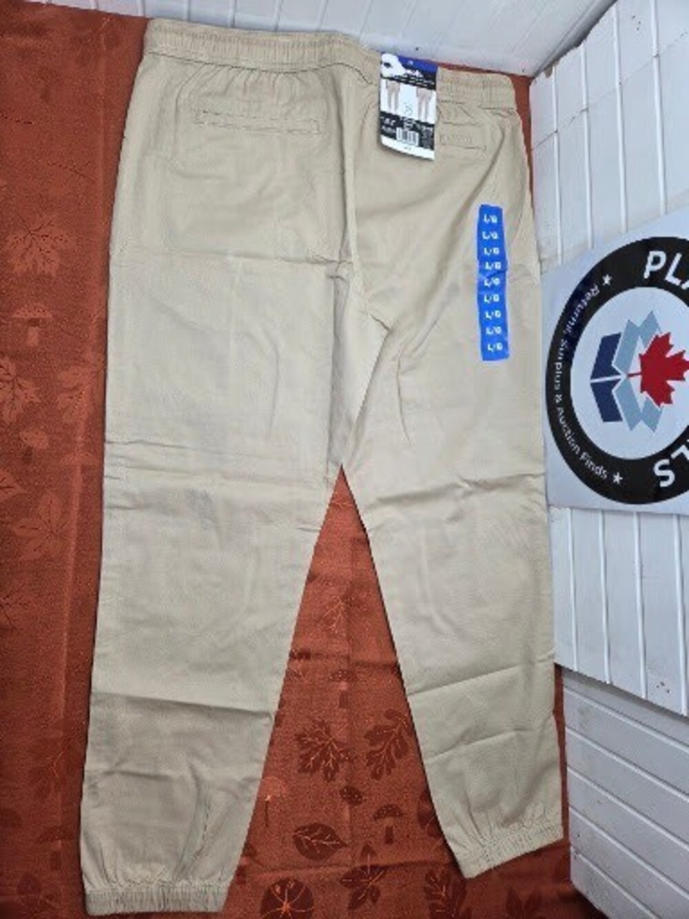 Bench Trecker Tencel Blend Jogger Pants, Khaki Tan, Size L